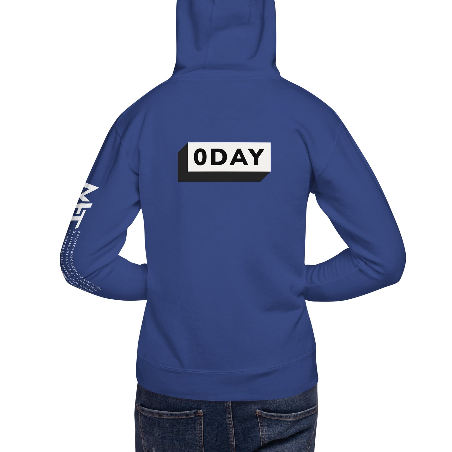 0 day v1 - Unisex Hoodie (back print) by DarkByteGear