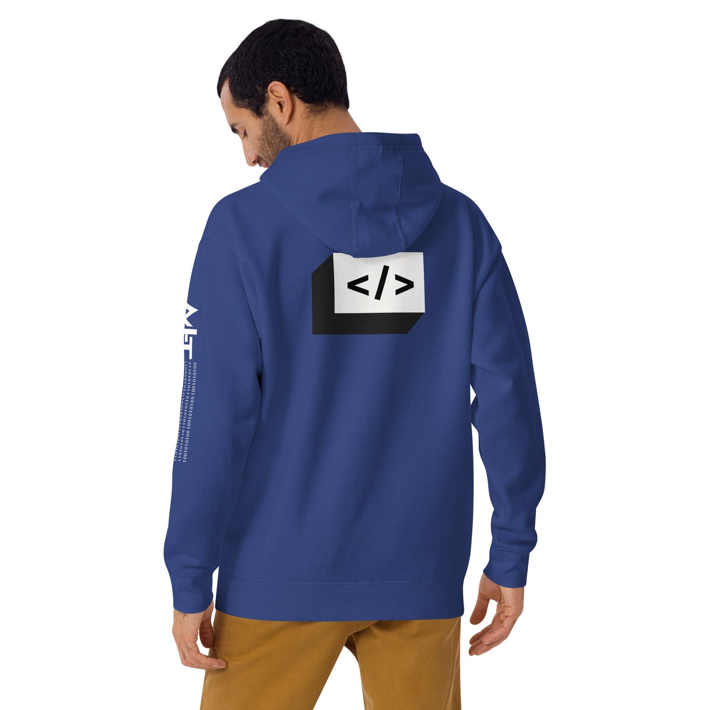 Coder - Unisex Hoodie (back print) by DarkByteGear