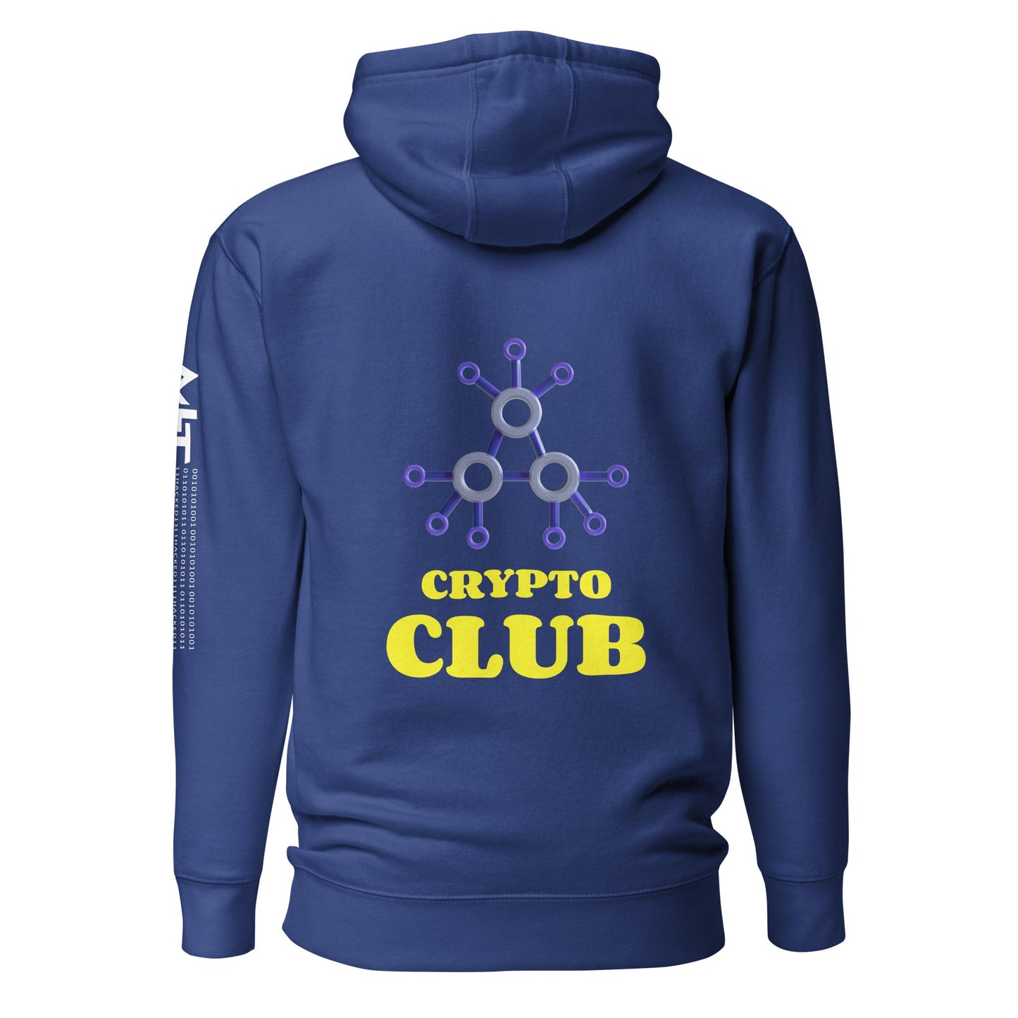 Crypto Club V1 - Unisex Hoodie (Back Print) by DarkByteGear