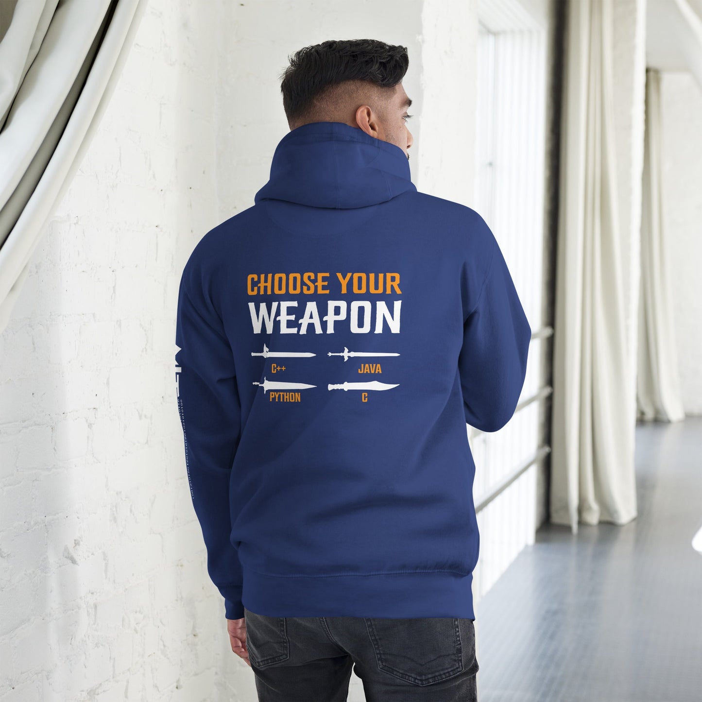 Choose your weapon Unisex Hoodie ( Back Print ) by DarkByteGear
