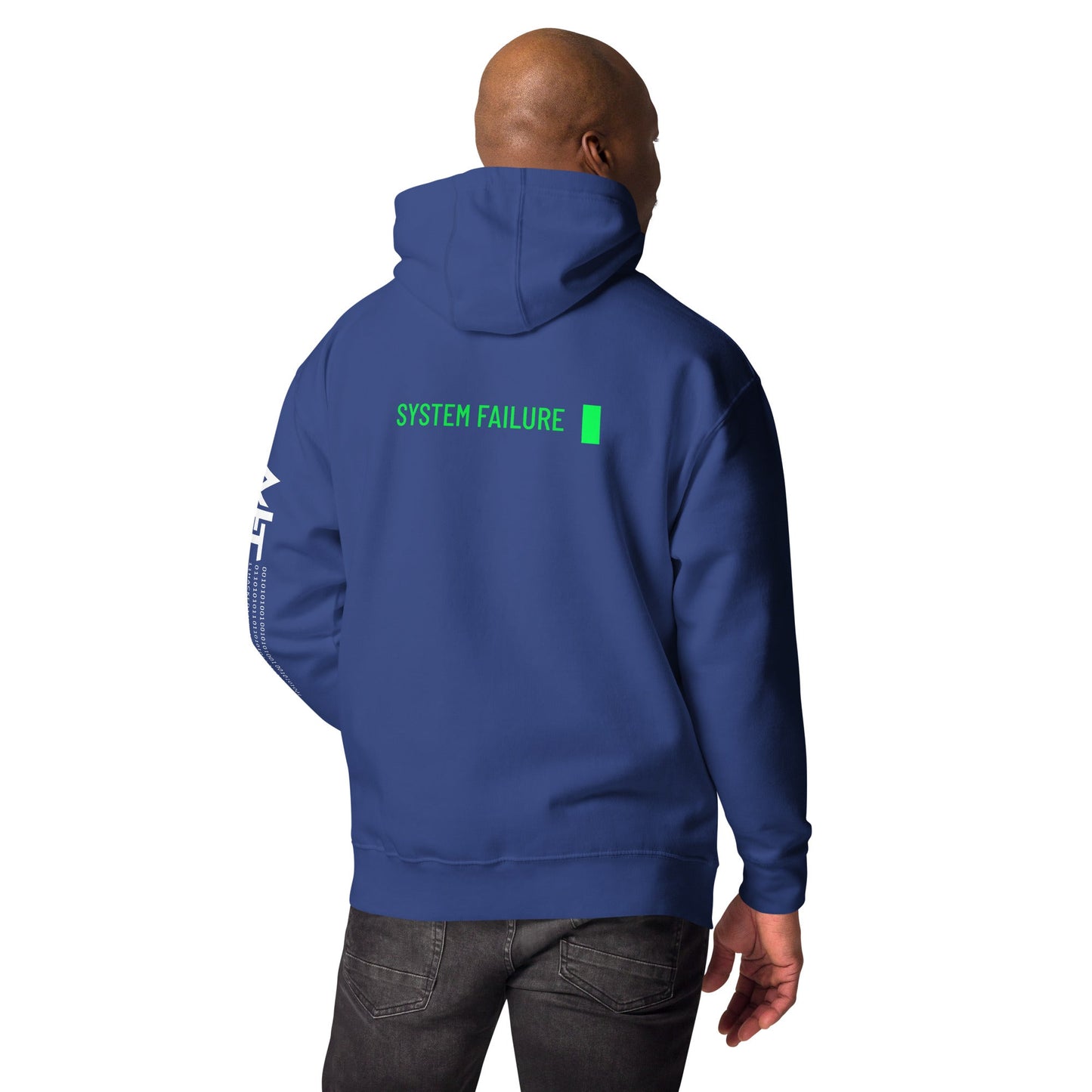 System failure - Unisex Hoodie (back print) by DarkByteGear