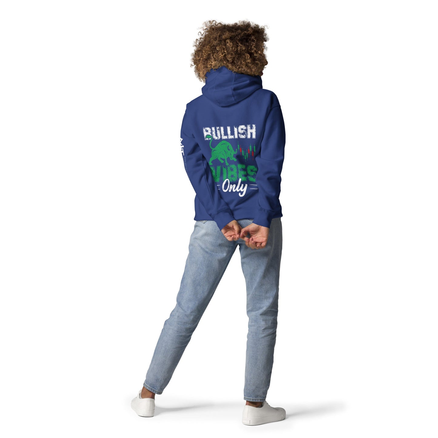 Bullish Vibes Only - Unisex Hoodie ( Back Print ) by DarkByteGear