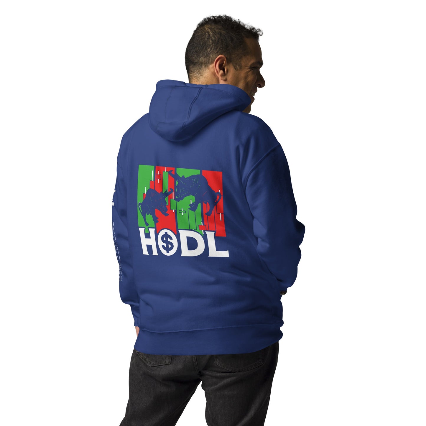 HODL - Unisex Hoodie ( Back Print ) by DarkByteGear