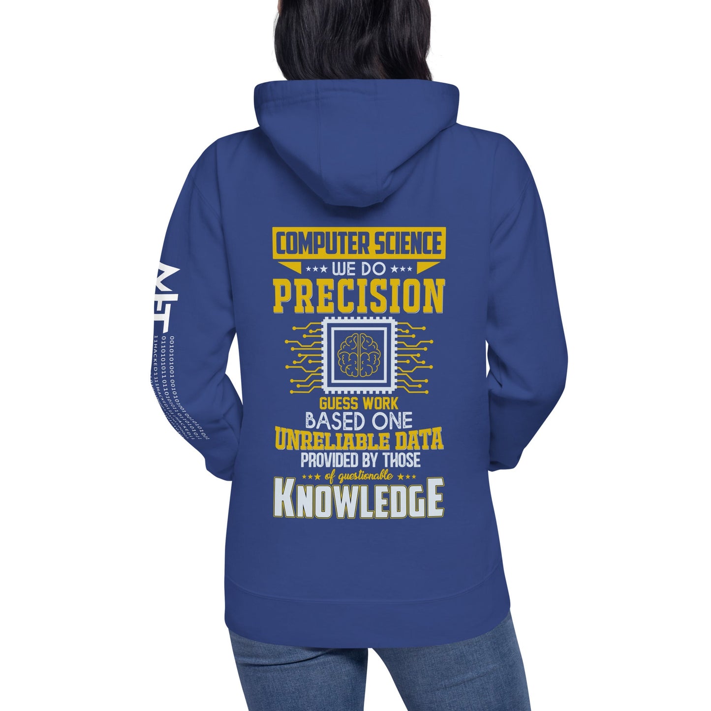 Computer Science: We do V1 - Unisex Hoodie ( Back Print ) by DarkByteGear