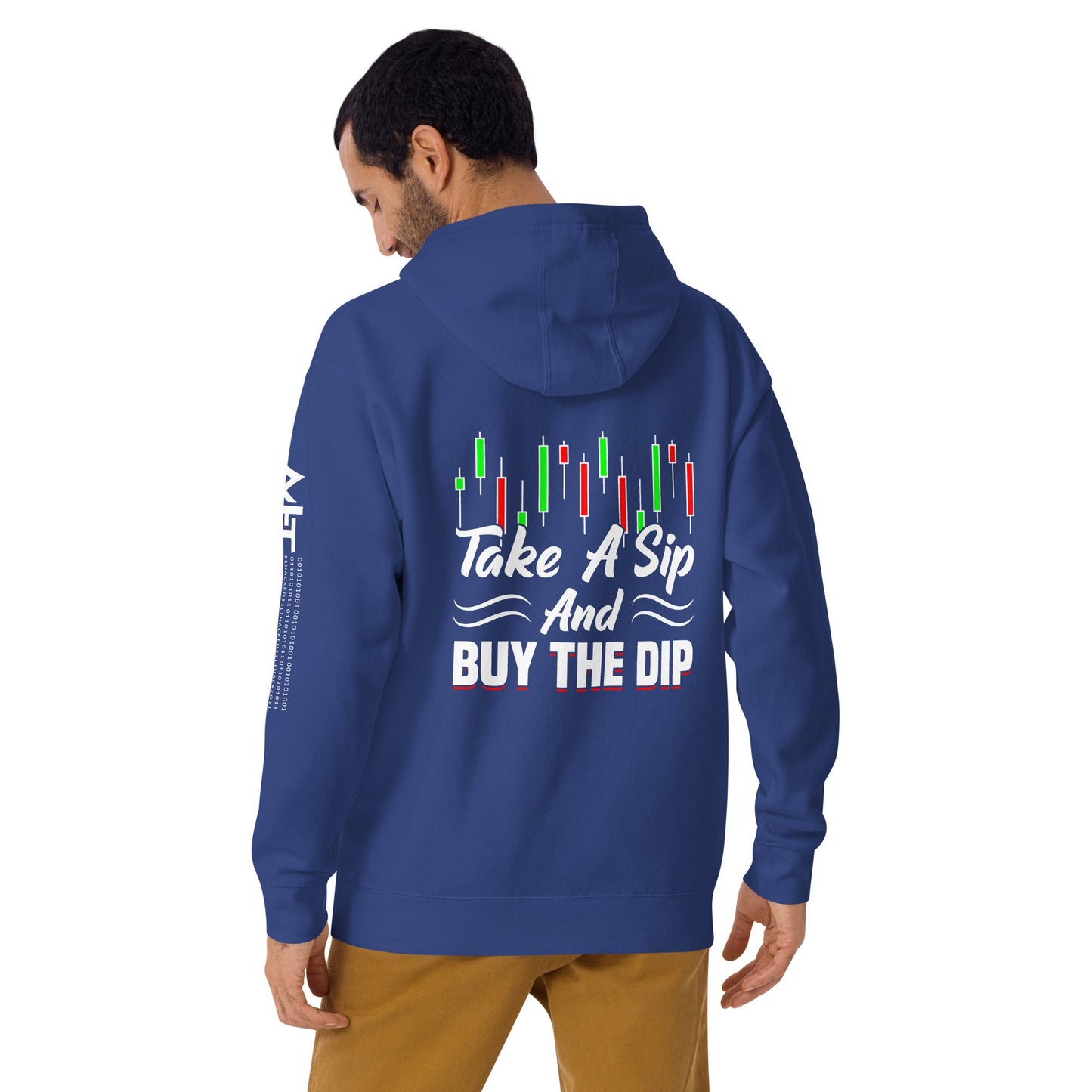 Take a Sip and Buy the Dip - Unisex Hoodie ( Back Print ) by DarkByteGear