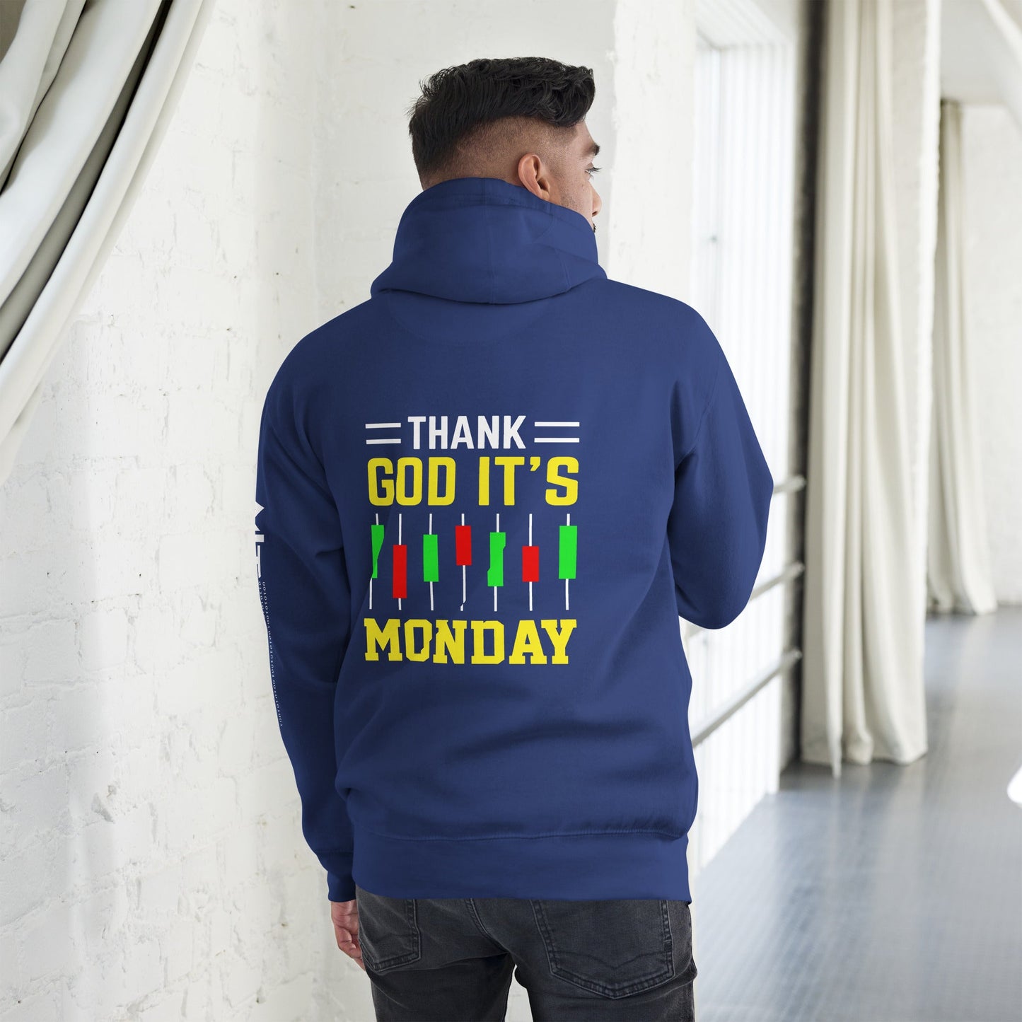 Thank God! It's Monday - Unisex Hoodie ( Back Print ) by DarkByteGear