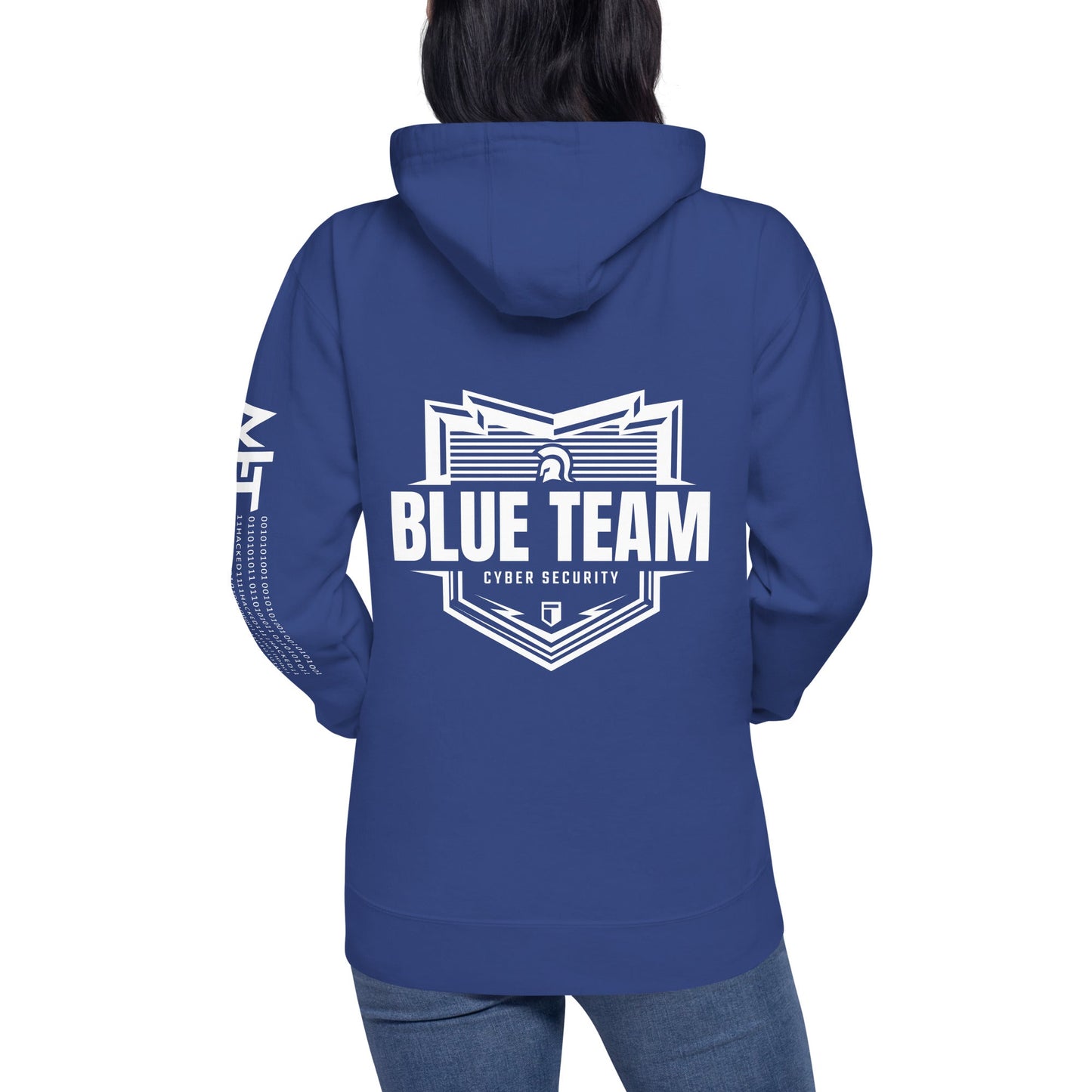 Cyber Security Blue Team V1 - Unisex Hoodie ( Back Print ) by DarkByteGear