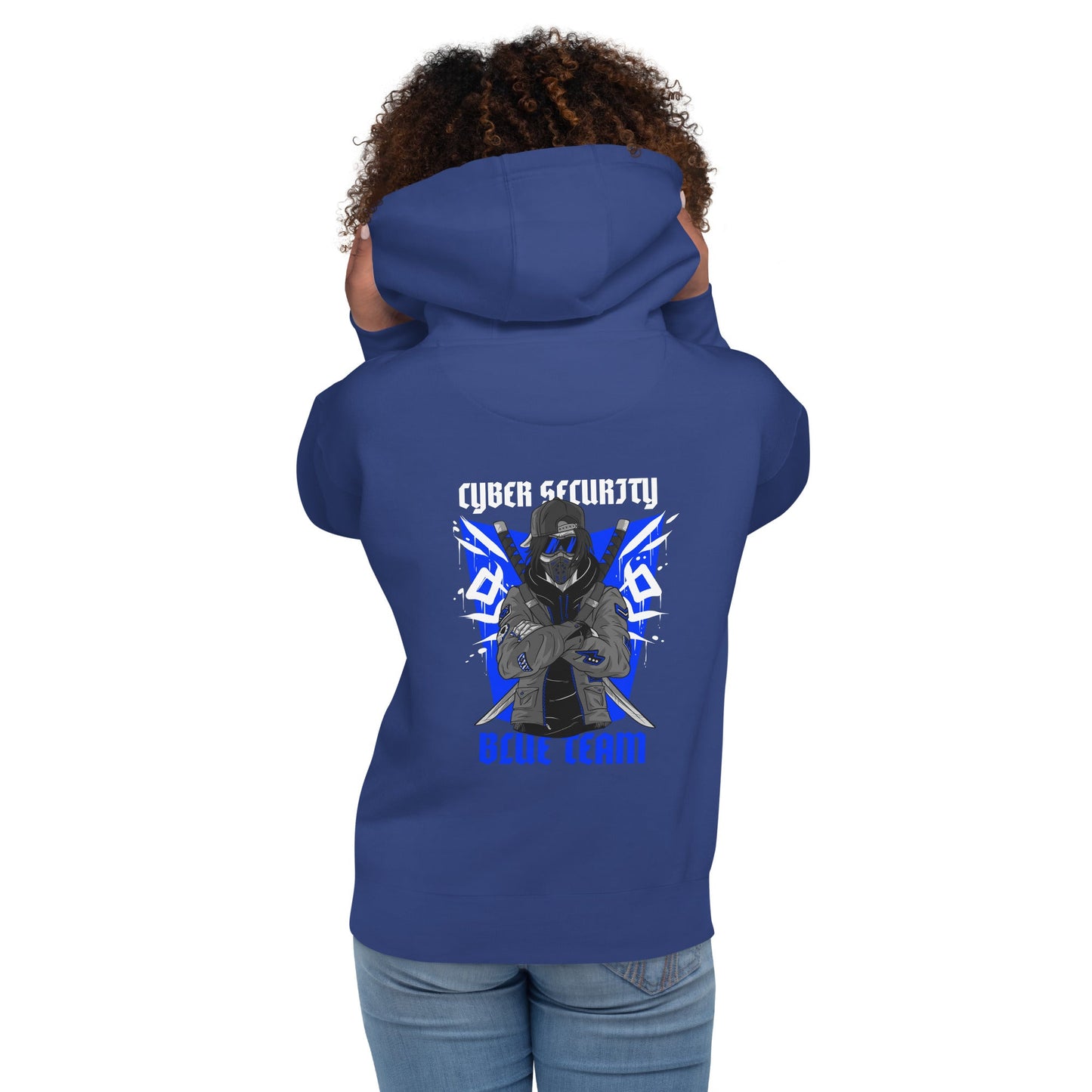 Cyber Security Blue Team V3 - Unisex Hoodie ( Back Print ) by DarkByteGear
