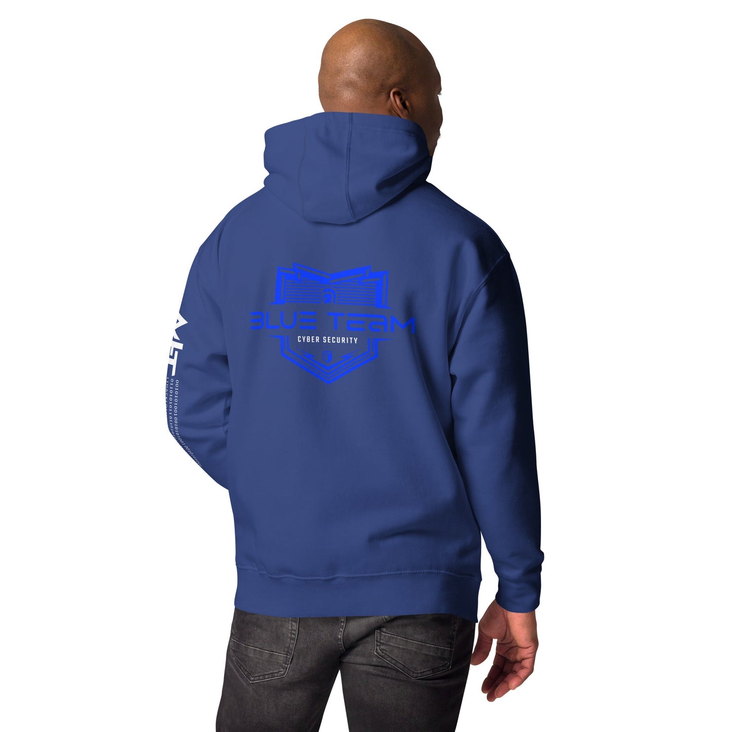Cyber Security Blue Team V15 - Unisex Hoodie ( Back Print ) by DarkByteGear