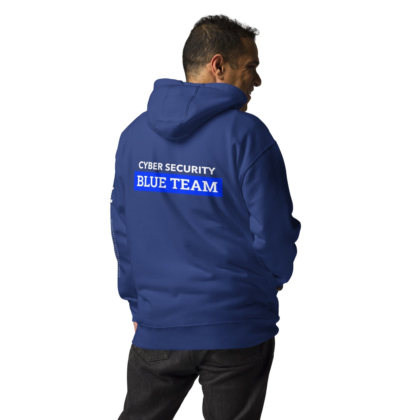 Cyber Security Blue Team V6 - Unisex Hoodie ( Back Print ) by DarkByteGear