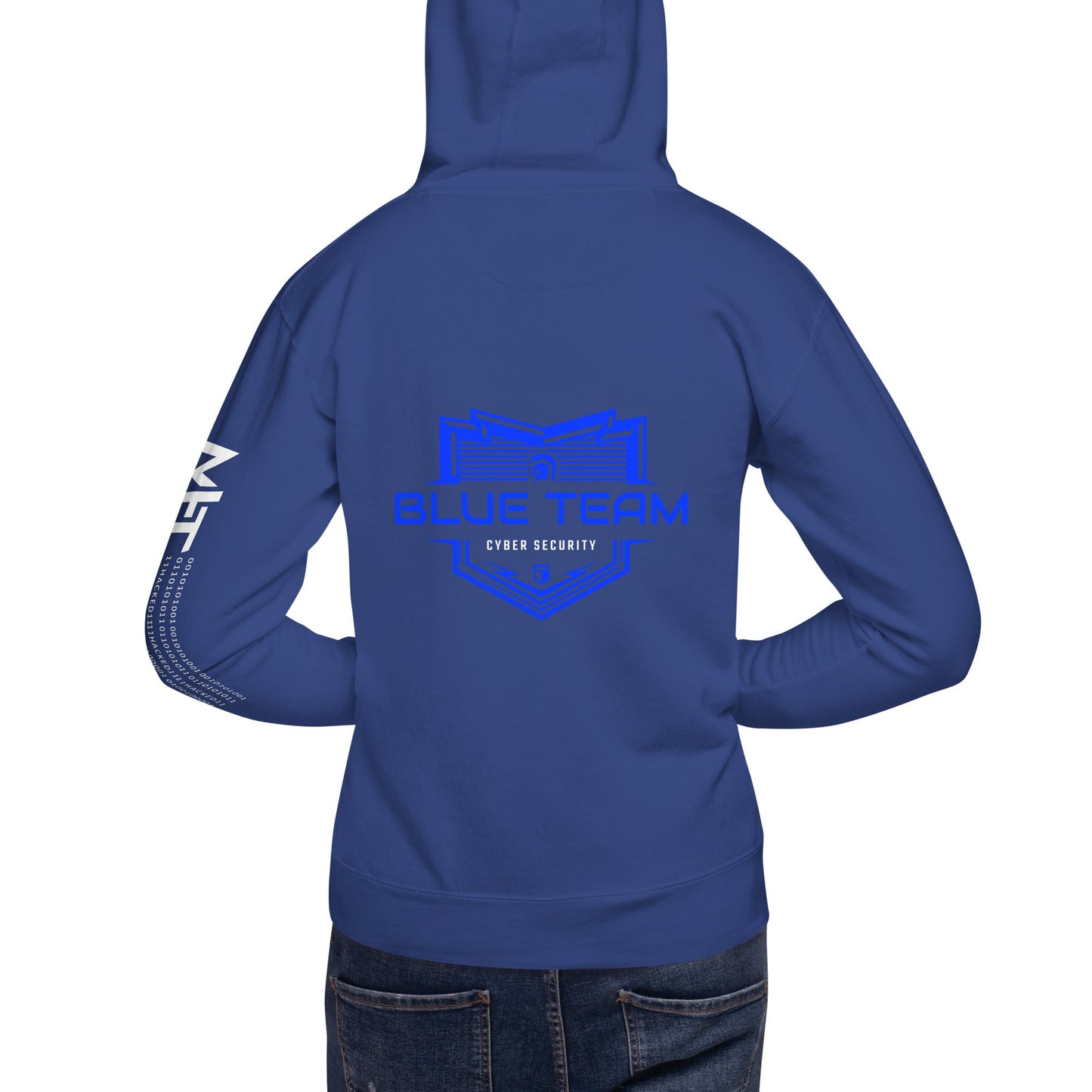 Cyber Security Blue Team V17 - Unisex Hoodie ( Back Print ) by DarkByteGear