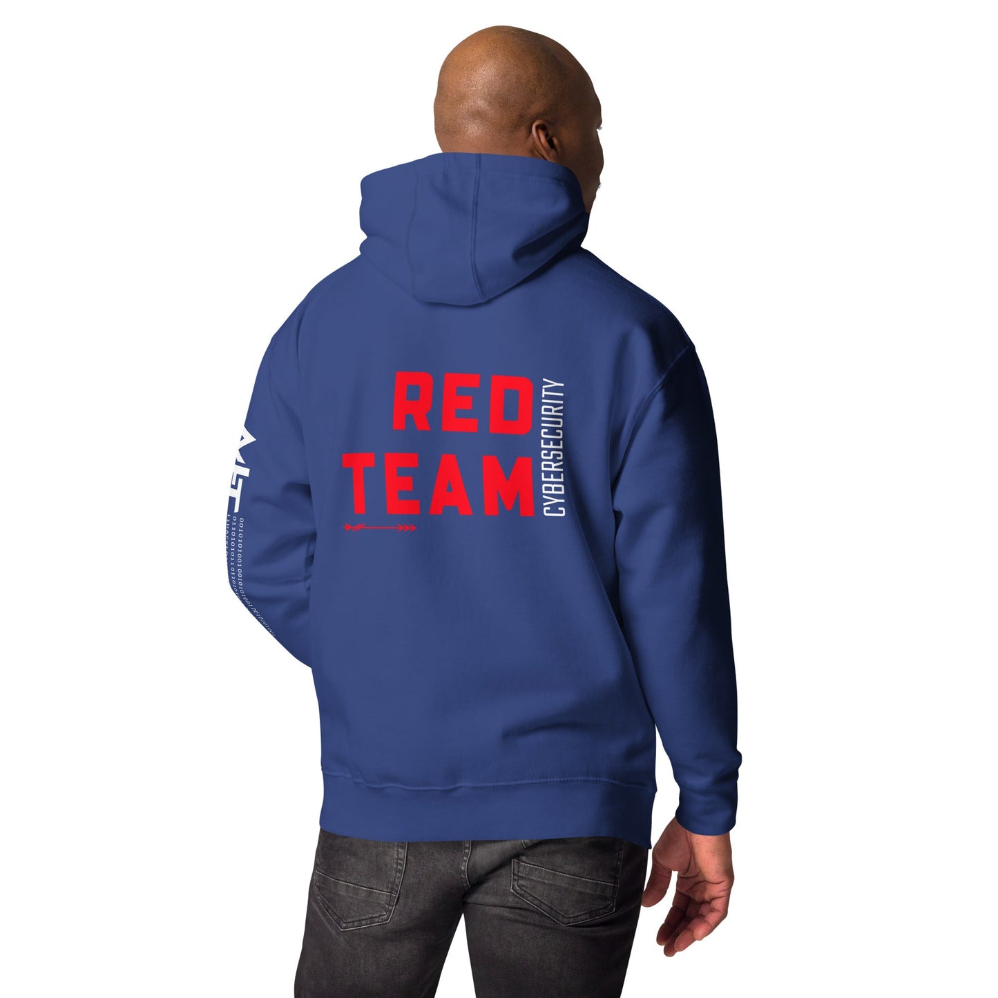 Cyber Security Red Team V8 - Unisex Hoodie ( Back Print ) by DarkByteGear