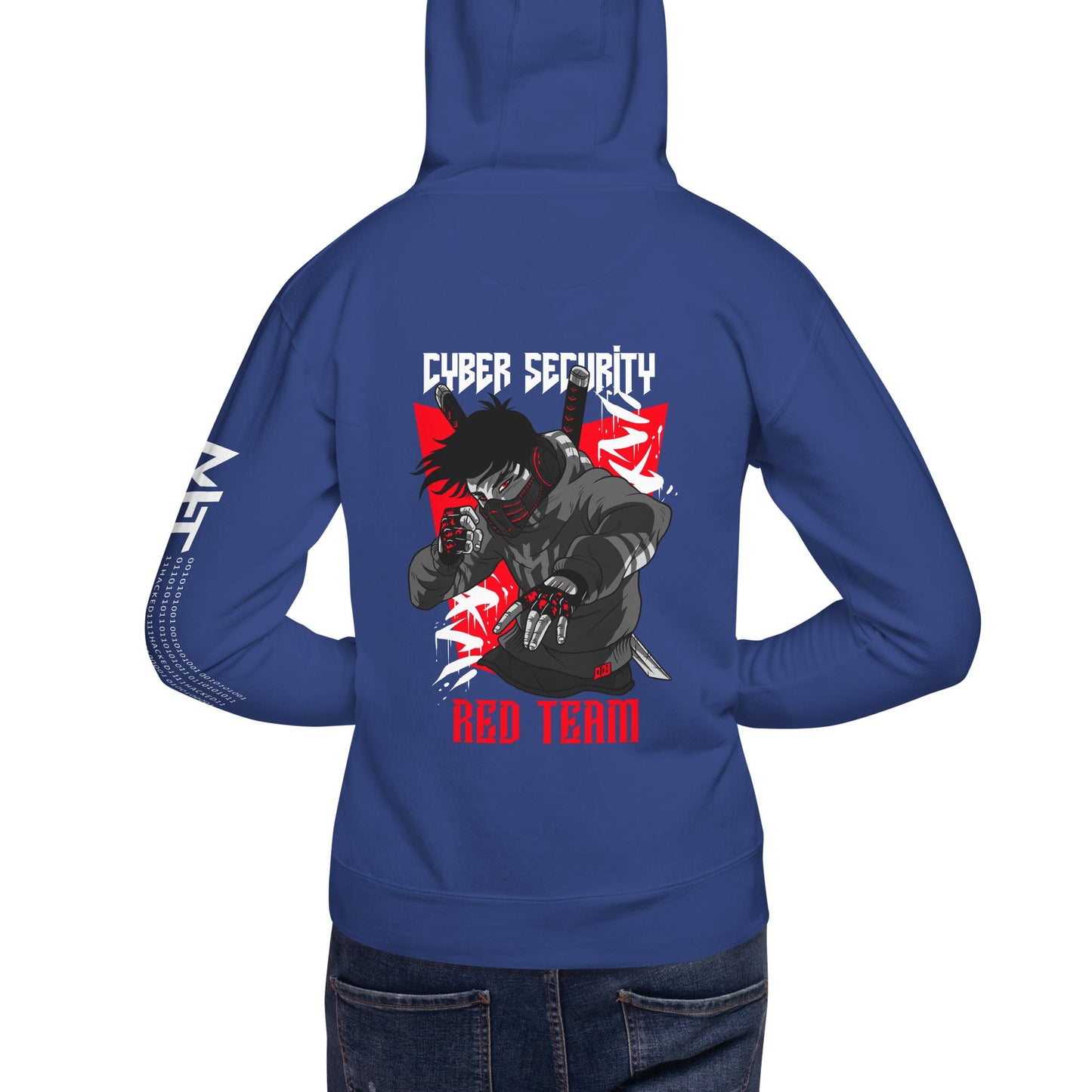 Cyber Security Red Team V3 - Unisex Hoodie ( Back Print ) by DarkByteGear