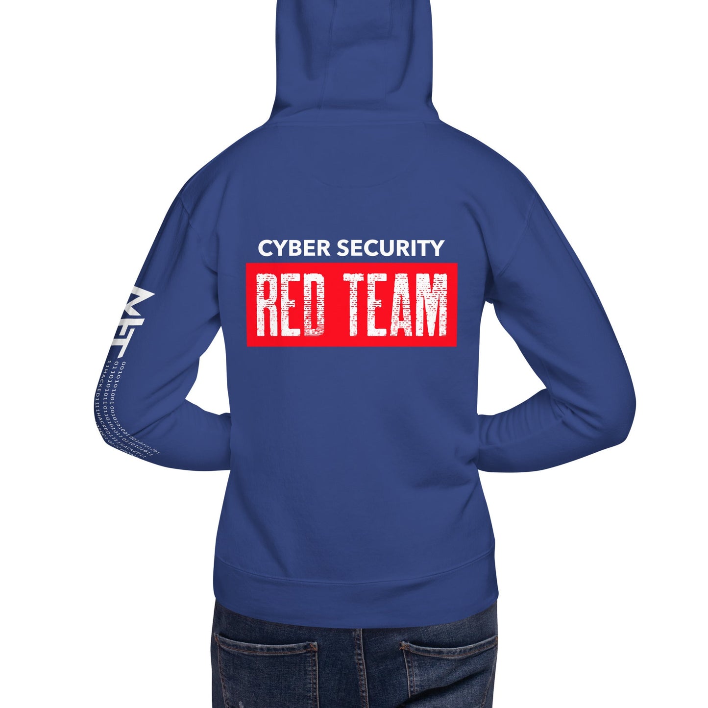 Cyber Security Red Team V1 - Unisex Hoodie ( Back Print ) by DarkByteGear