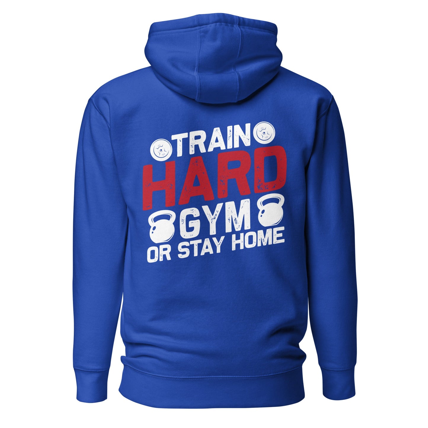 Train Hard - Unisex Hoodie (back print) by DarkByteGear
