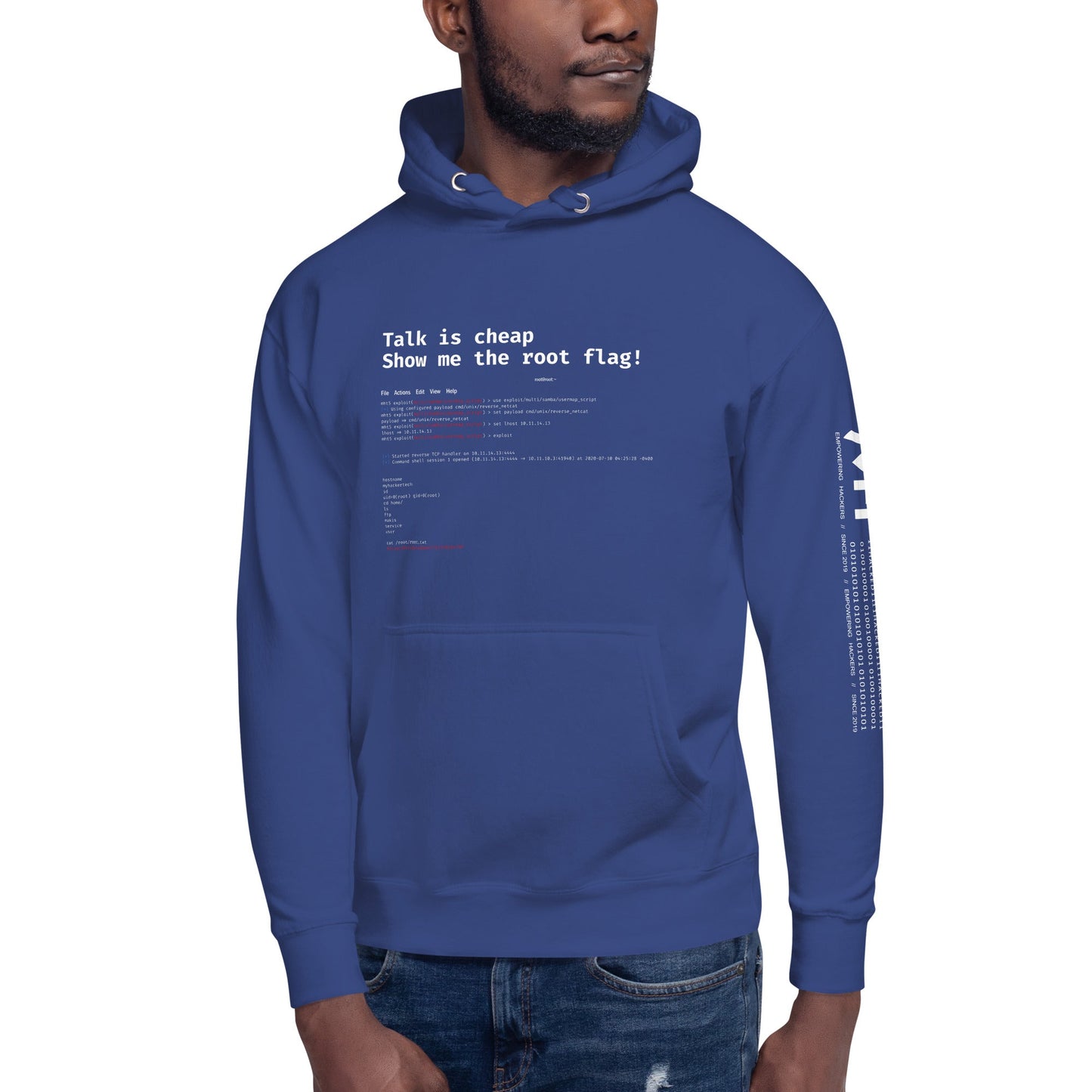 Talk is cheap show me the root flag - Unisex Hoodie by DarkByteGear