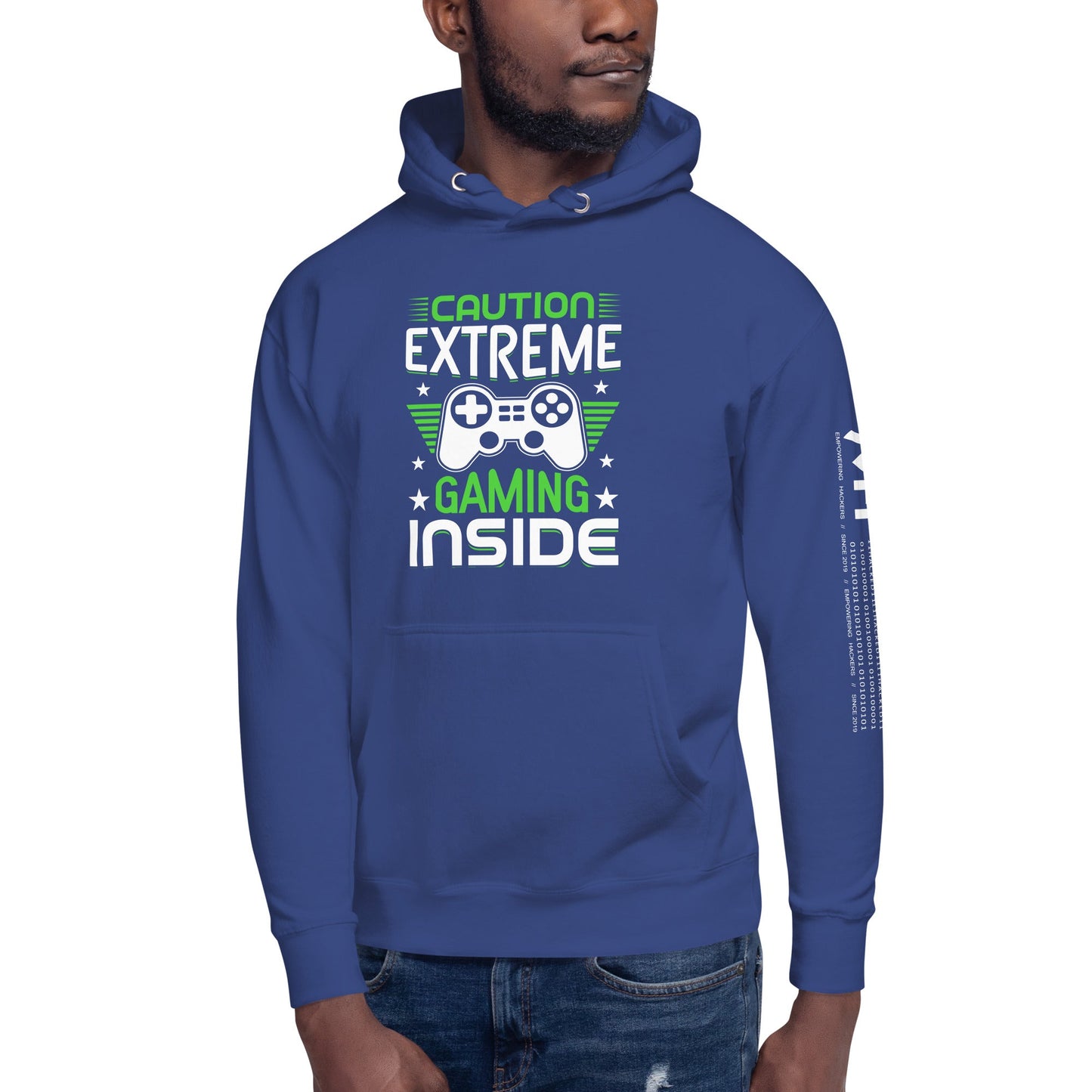 Caution Extreme Gaming Inside - Unisex Hoodie by DarkByteGear