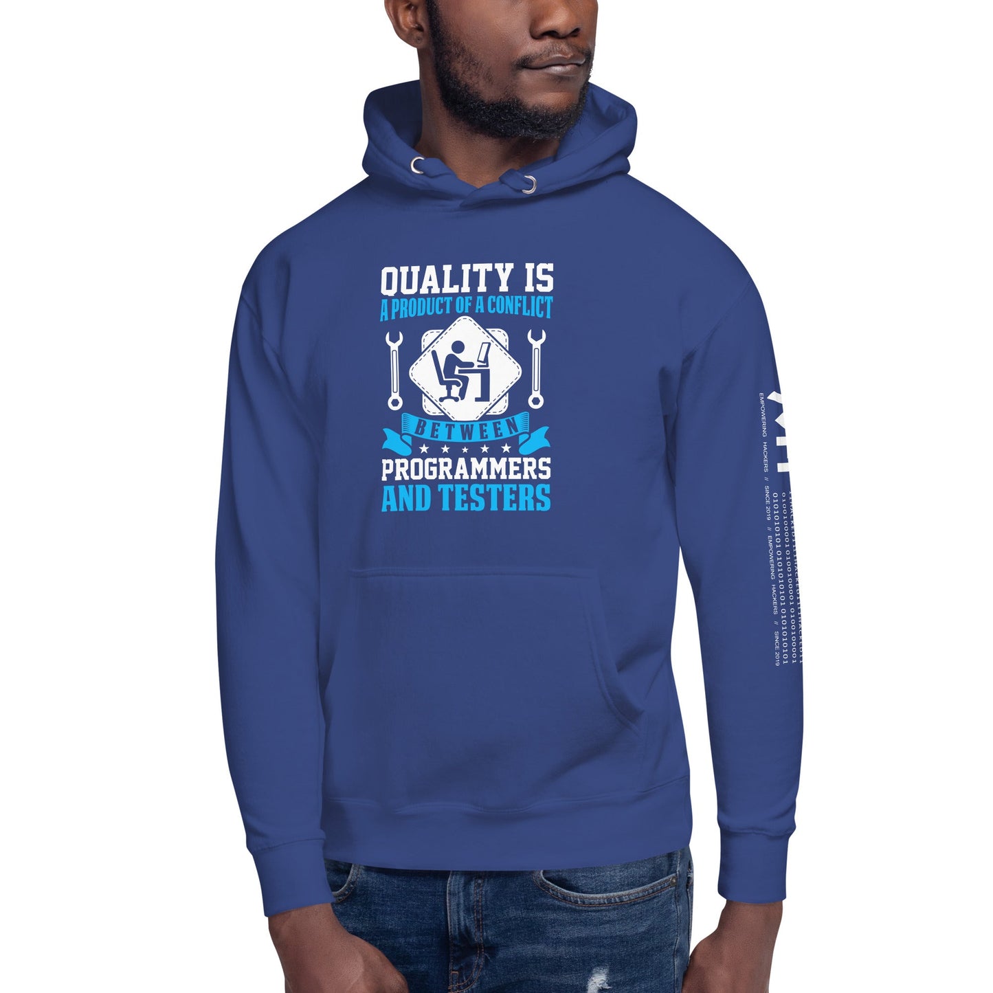 Quality is a Product of a conflict - Unisex Hoodie by DarkByteGear