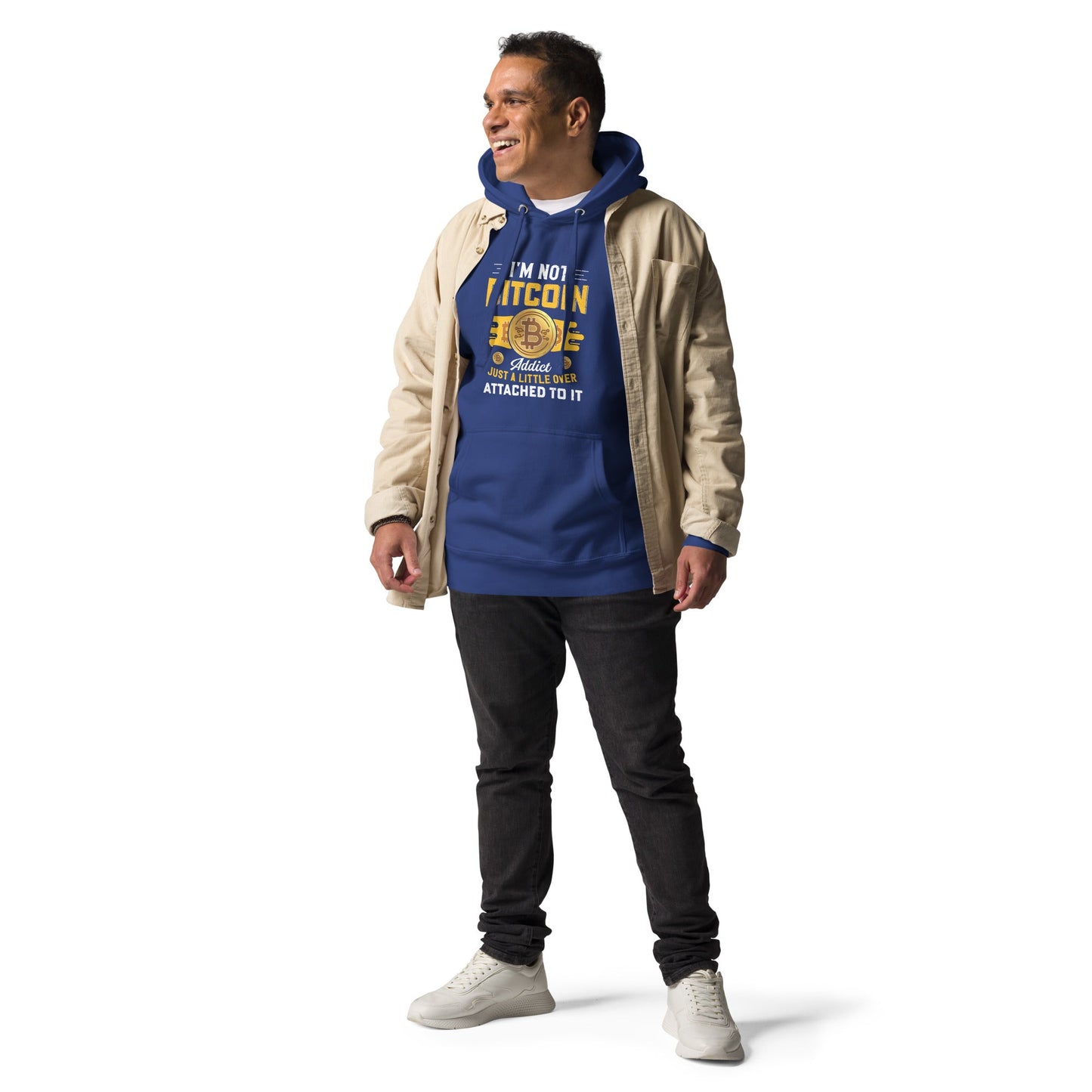 I am not a Bitcoin Addict Just a little attached to it - Unisex Hoodie by DarkByteGear