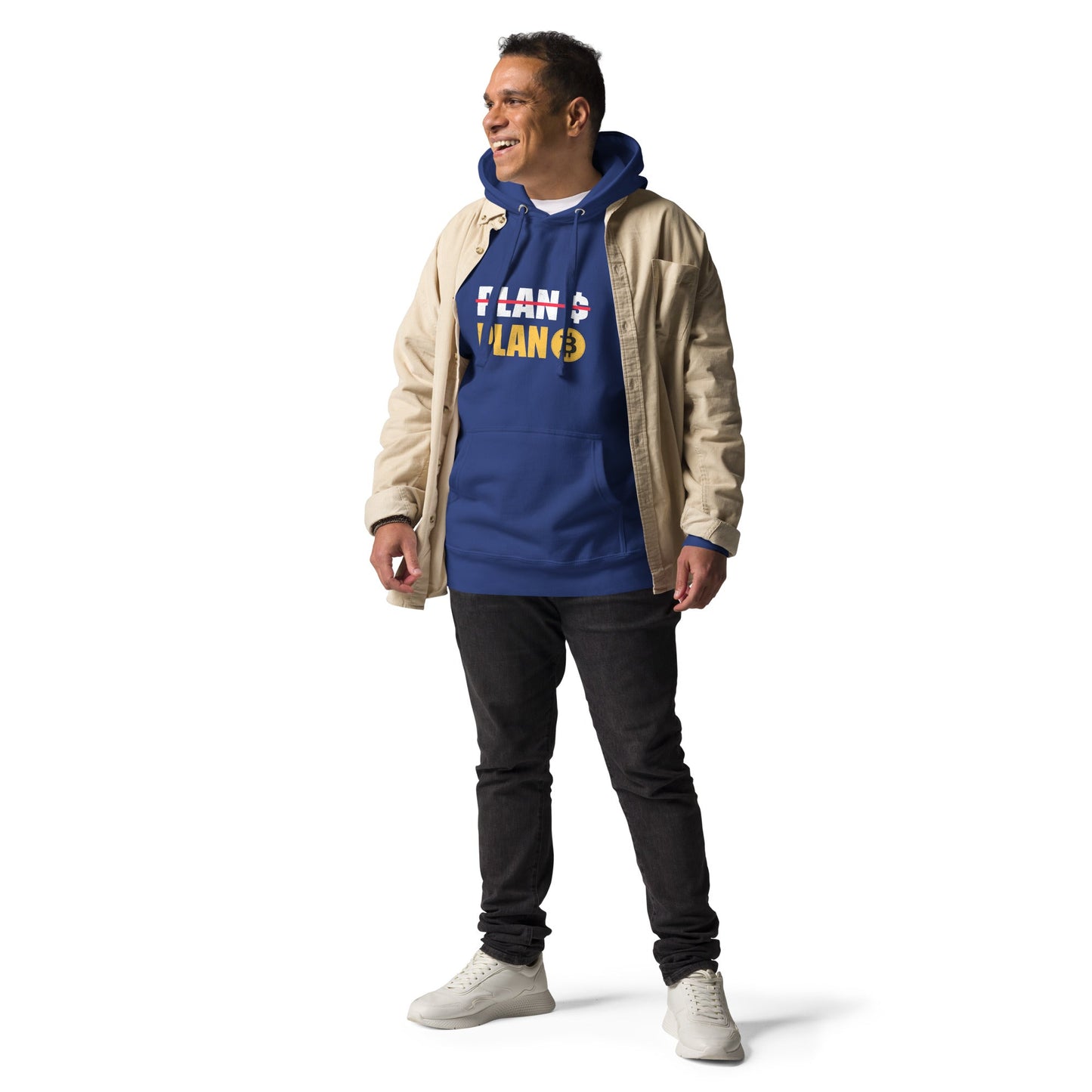 No Plan $, but Plan Bitcoin Unisex Hoodie by DarkByteGear