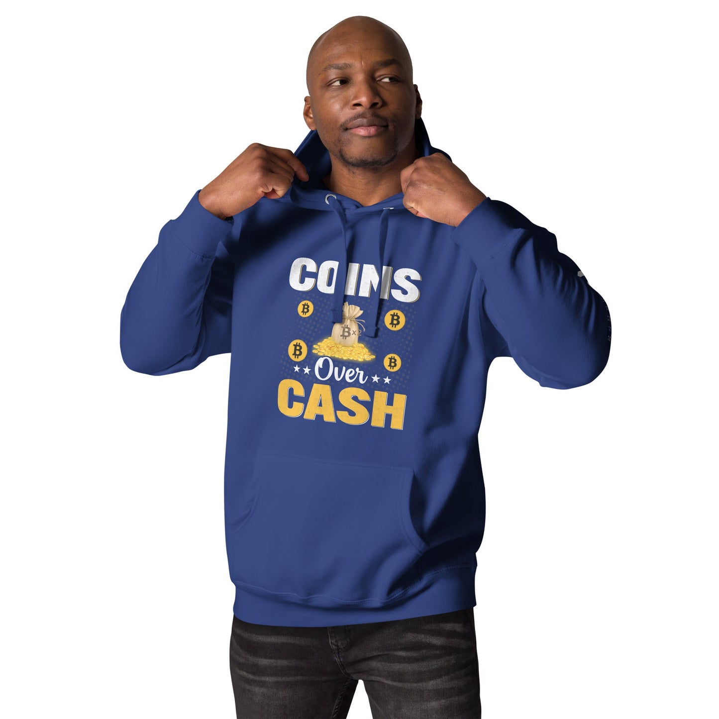 Coins over Cash Unisex Hoodie by DarkByteGear
