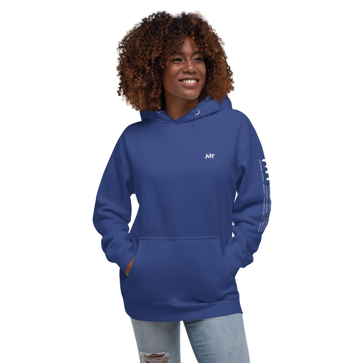 There are 10 kinds of People - Unisex Hoodie ( Back Print ) by DarkByteGear