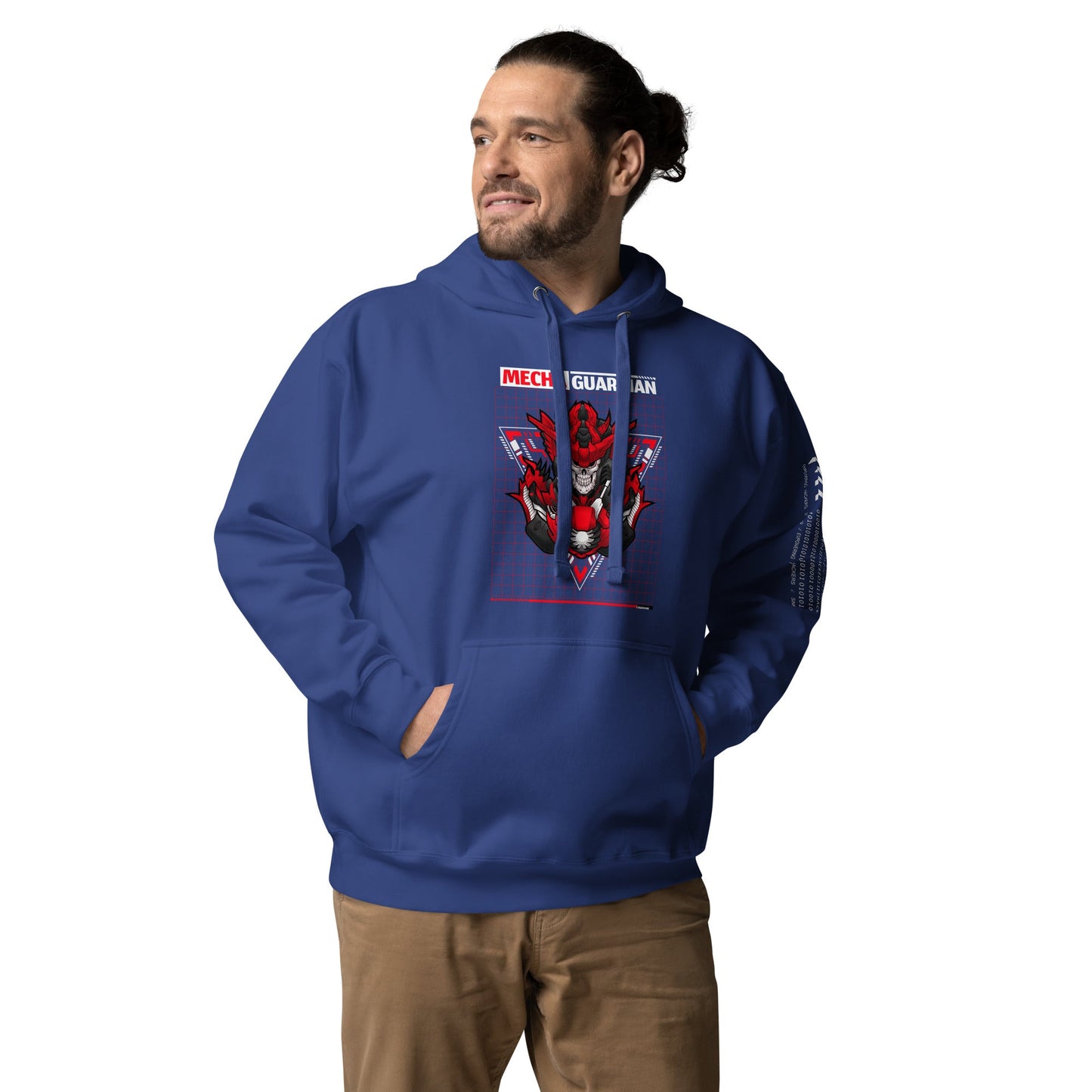 Red Mecha Guardian - Unisex Hoodie by DarkByteGear