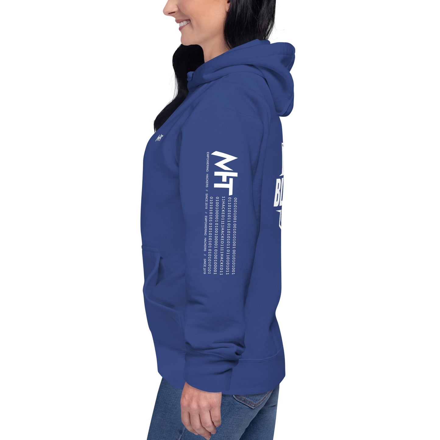 Cyber Security Blue Team V1 - Unisex Hoodie ( Back Print ) by DarkByteGear
