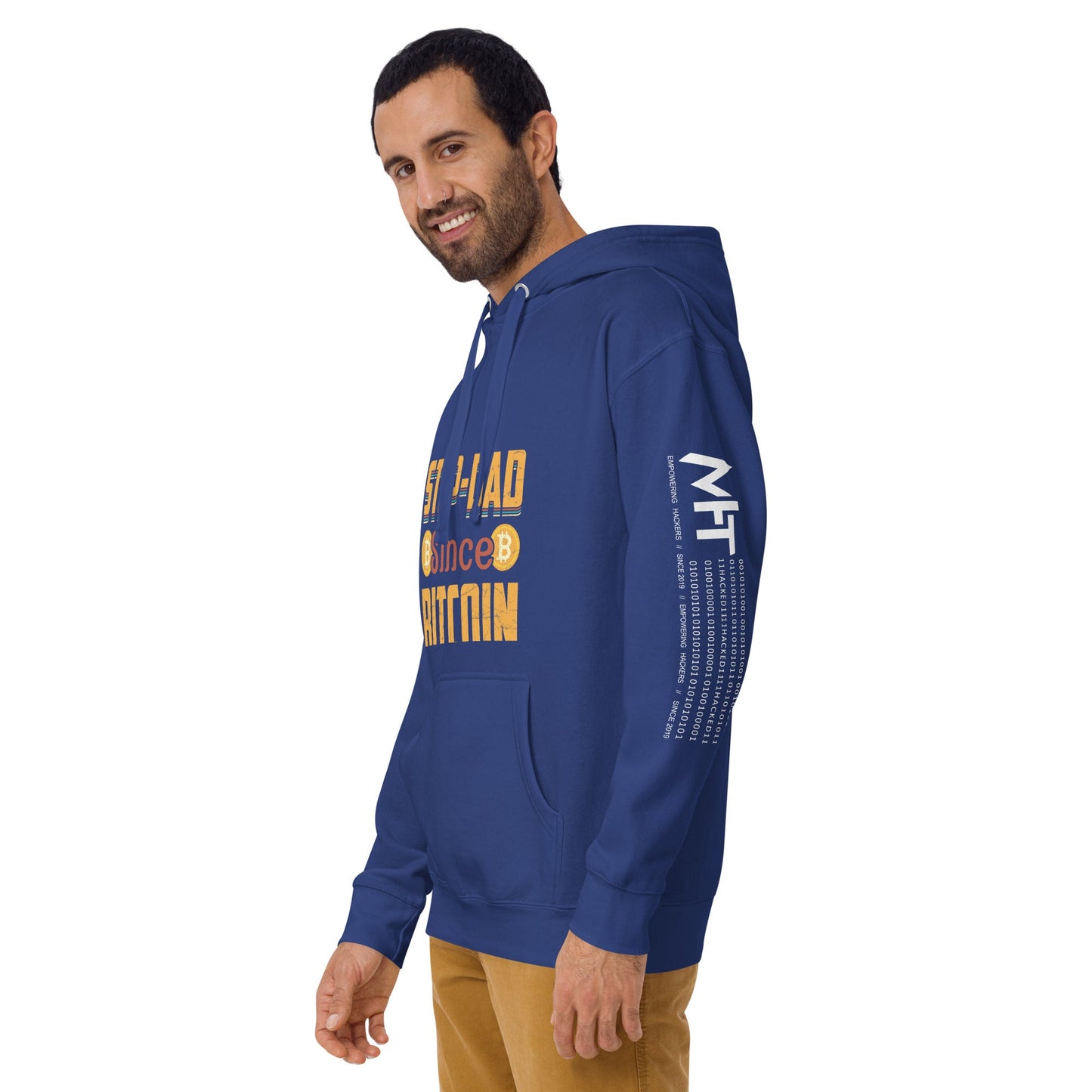 Step Dad Since Bitcoin Unisex Hoodie by DarkByteGear