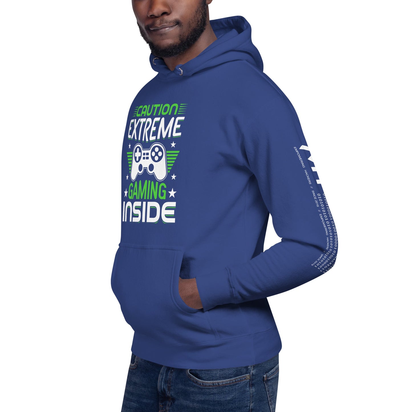 Caution Extreme Gaming Inside - Unisex Hoodie by DarkByteGear
