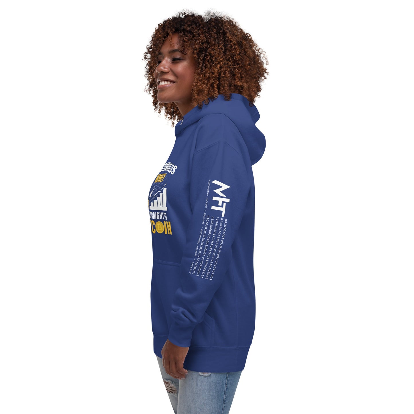 My Stimulus Money Goes Straight to Bitcoin Unisex Hoodie by DarkByteGear
