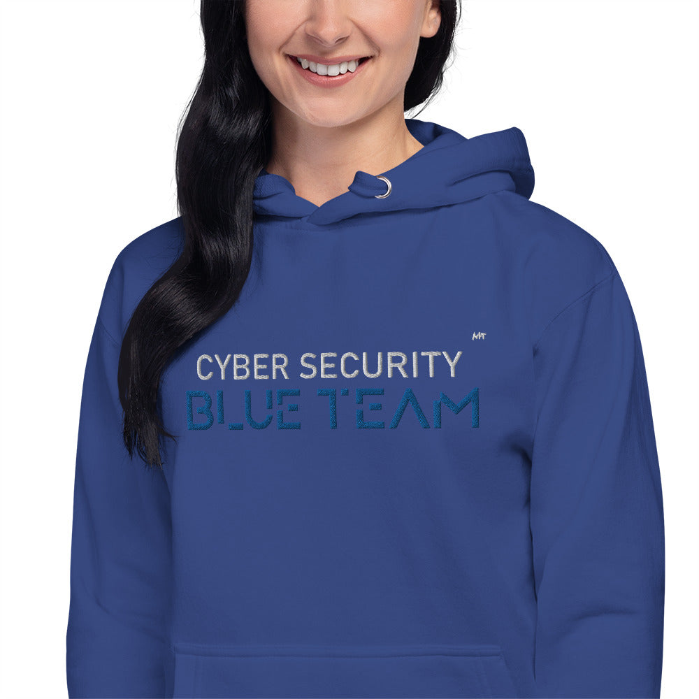 Cybersecurity Blue Team v4 - Unisex Hoodie (embroidered) by DarkByteGear