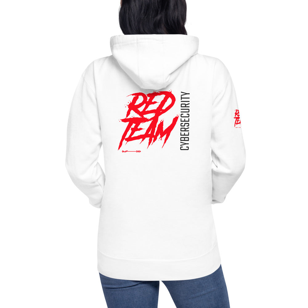 Cyber Security Red Team V10 - Unisex Hoodie (back print) by DarkByteGear