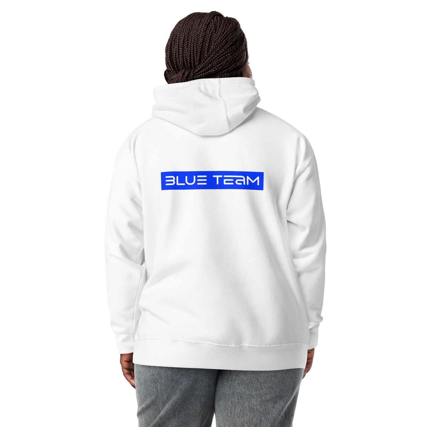 Cyber Security Blue Team V8 - Unisex Hoodie ( Back Print ) by DarkByteGear