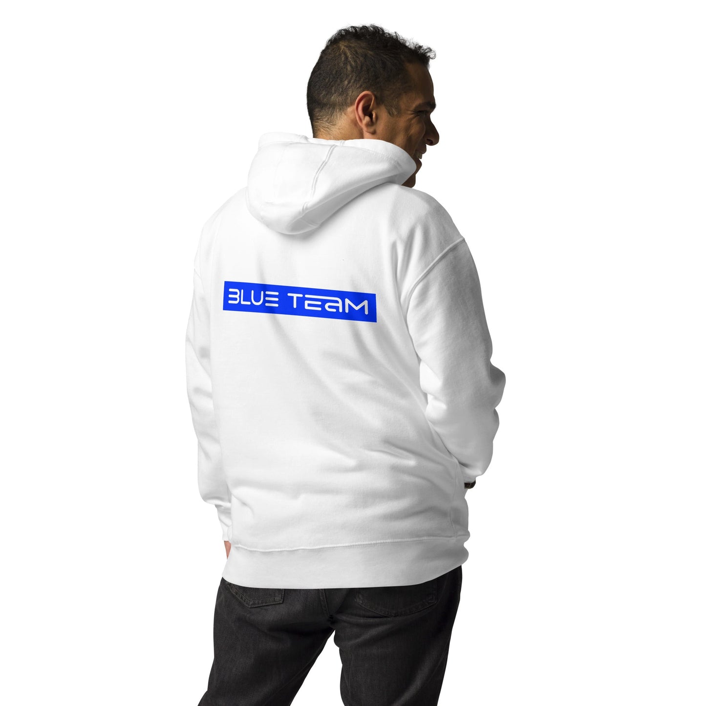 Cyber Security Blue Team V8 - Unisex Hoodie ( Back Print ) by DarkByteGear
