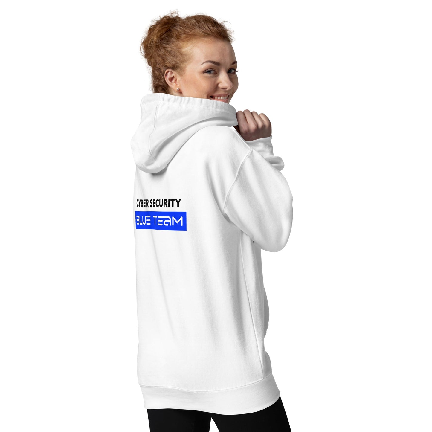 Cyber Security Blue Team V8 - Unisex Hoodie ( Back Print ) by DarkByteGear