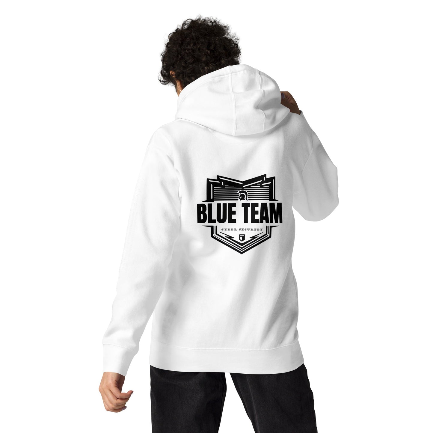 Cyber Security Blue Team V1 - Unisex Hoodie ( Back Print ) by DarkByteGear