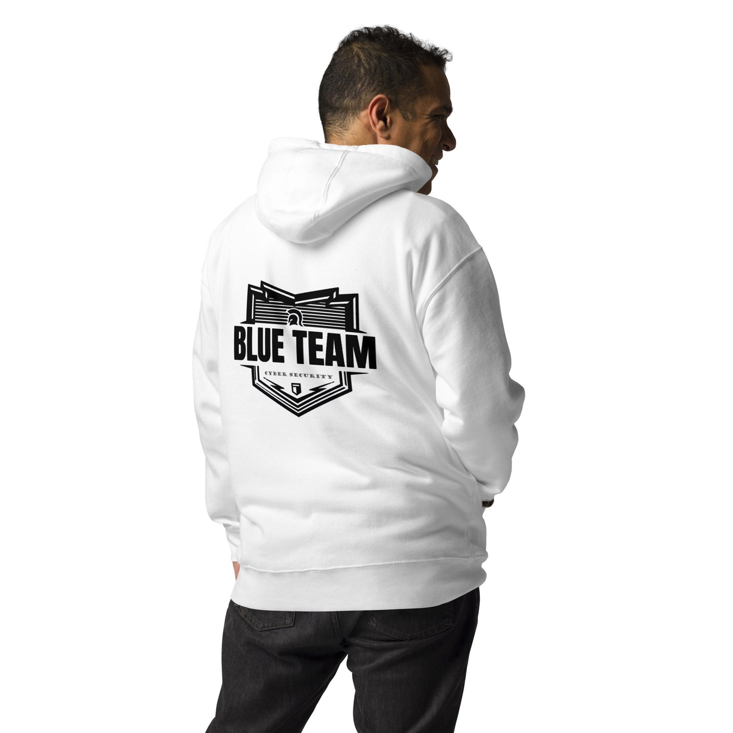 Cyber Security Blue Team V1 - Unisex Hoodie ( Back Print ) by DarkByteGear