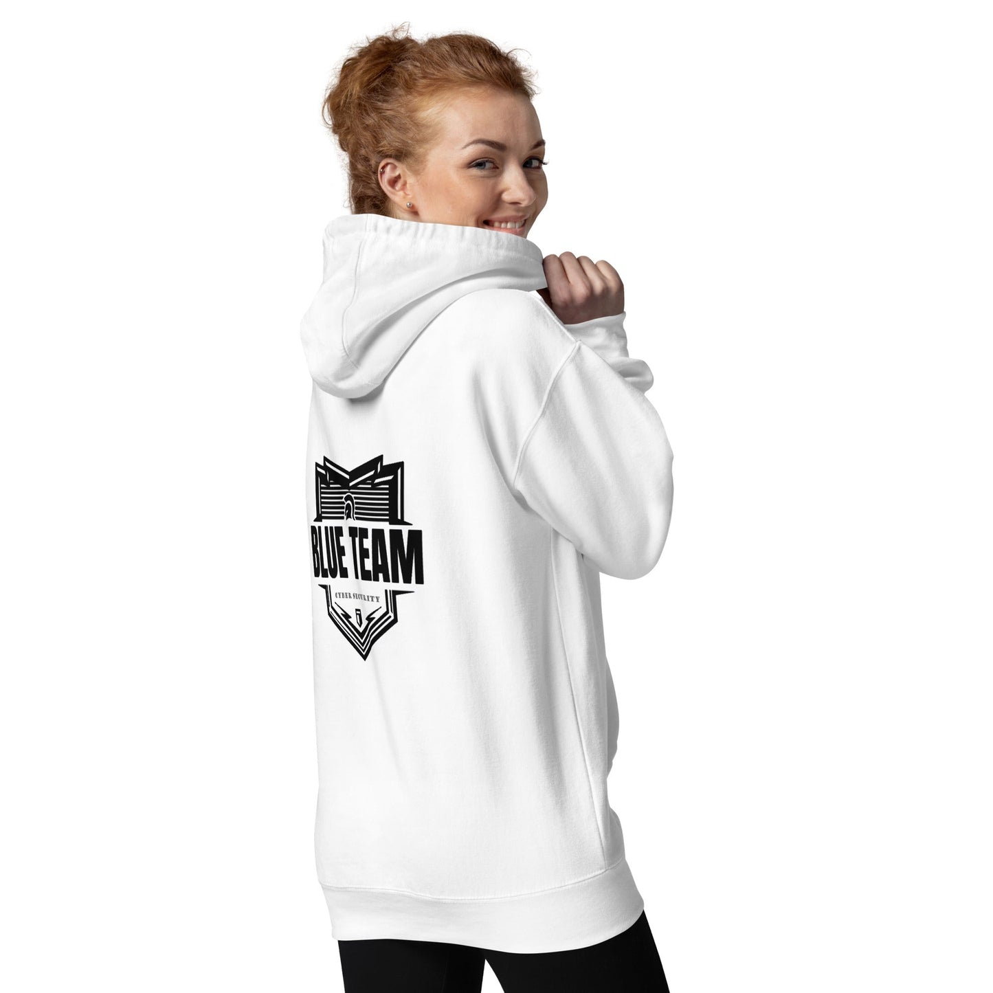 Cyber Security Blue Team V1 - Unisex Hoodie ( Back Print ) by DarkByteGear