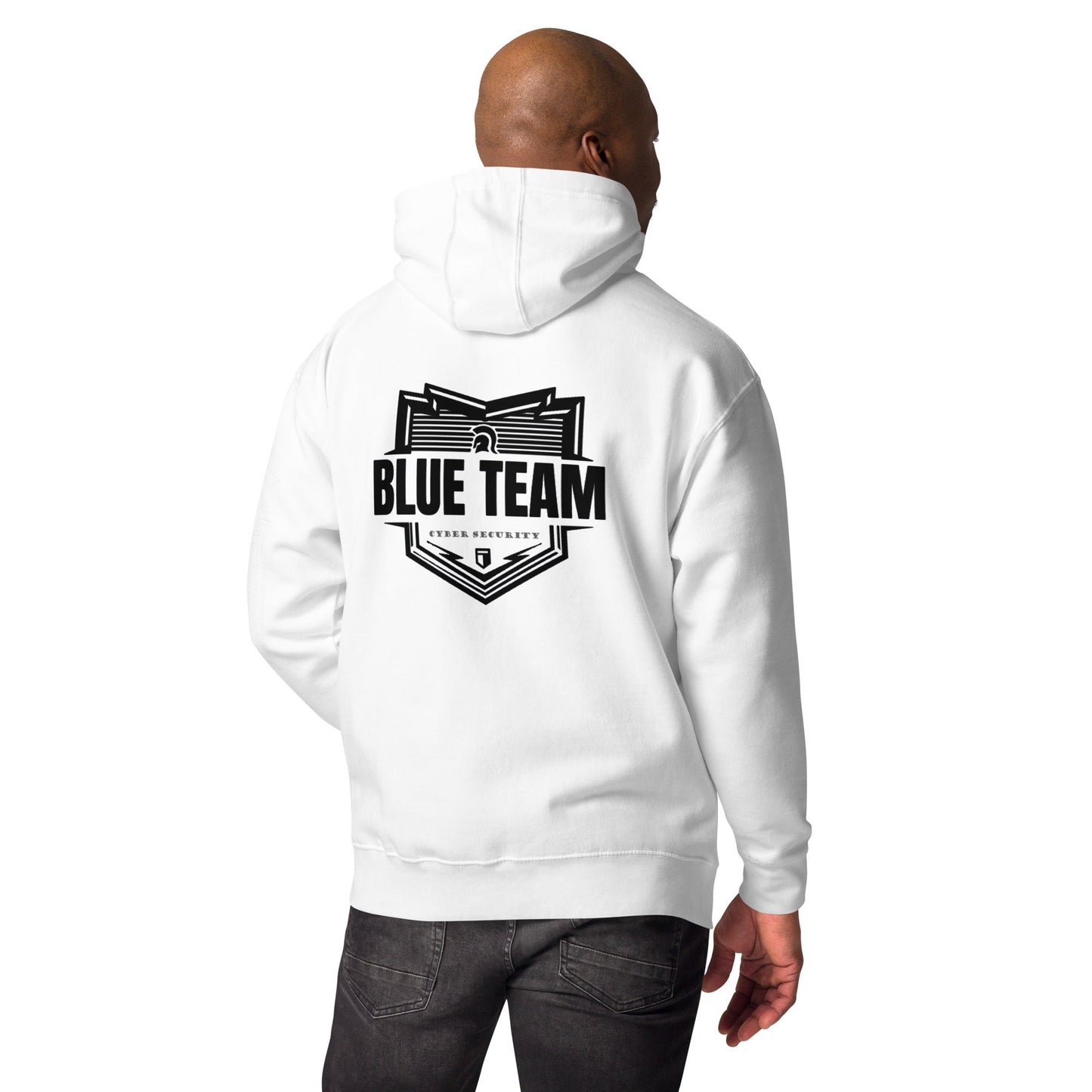 Cyber Security Blue Team V1 - Unisex Hoodie ( Back Print ) by DarkByteGear