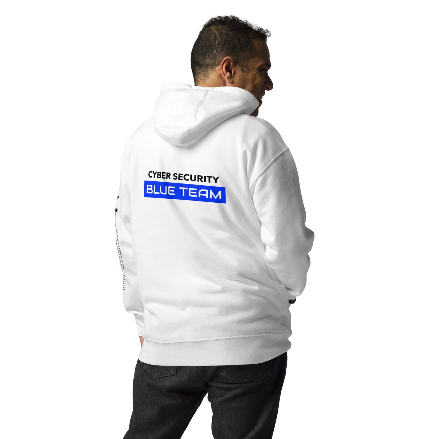 Cyber Security Blue Team V12 - Unisex Hoodie ( Back Print ) by DarkByteGear