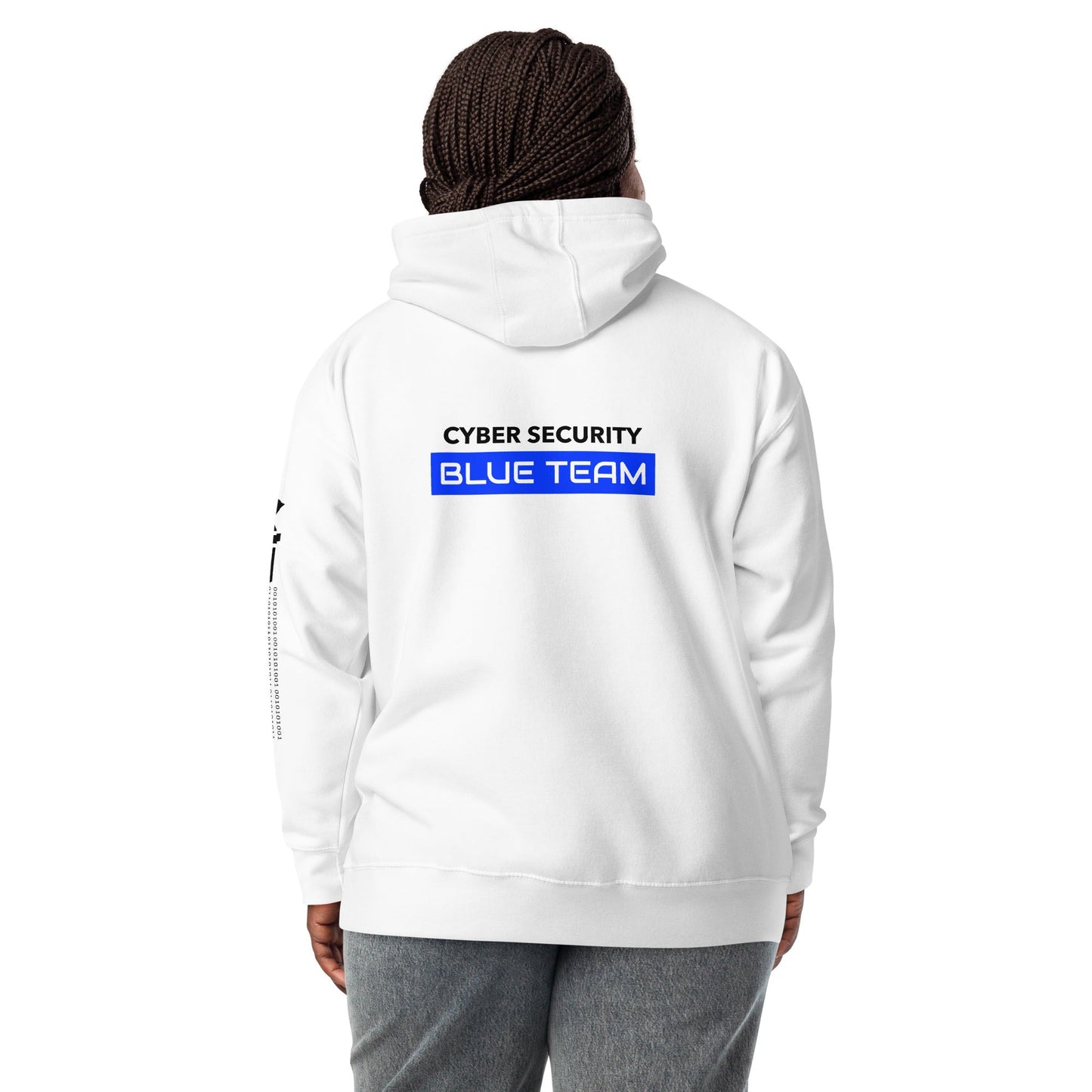 Cyber Security Blue Team V12 - Unisex Hoodie ( Back Print ) by DarkByteGear