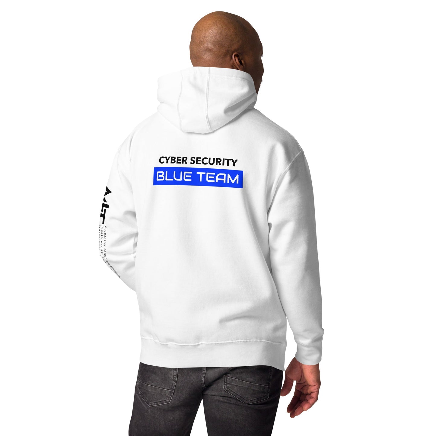 Cyber Security Blue Team V12 - Unisex Hoodie ( Back Print ) by DarkByteGear