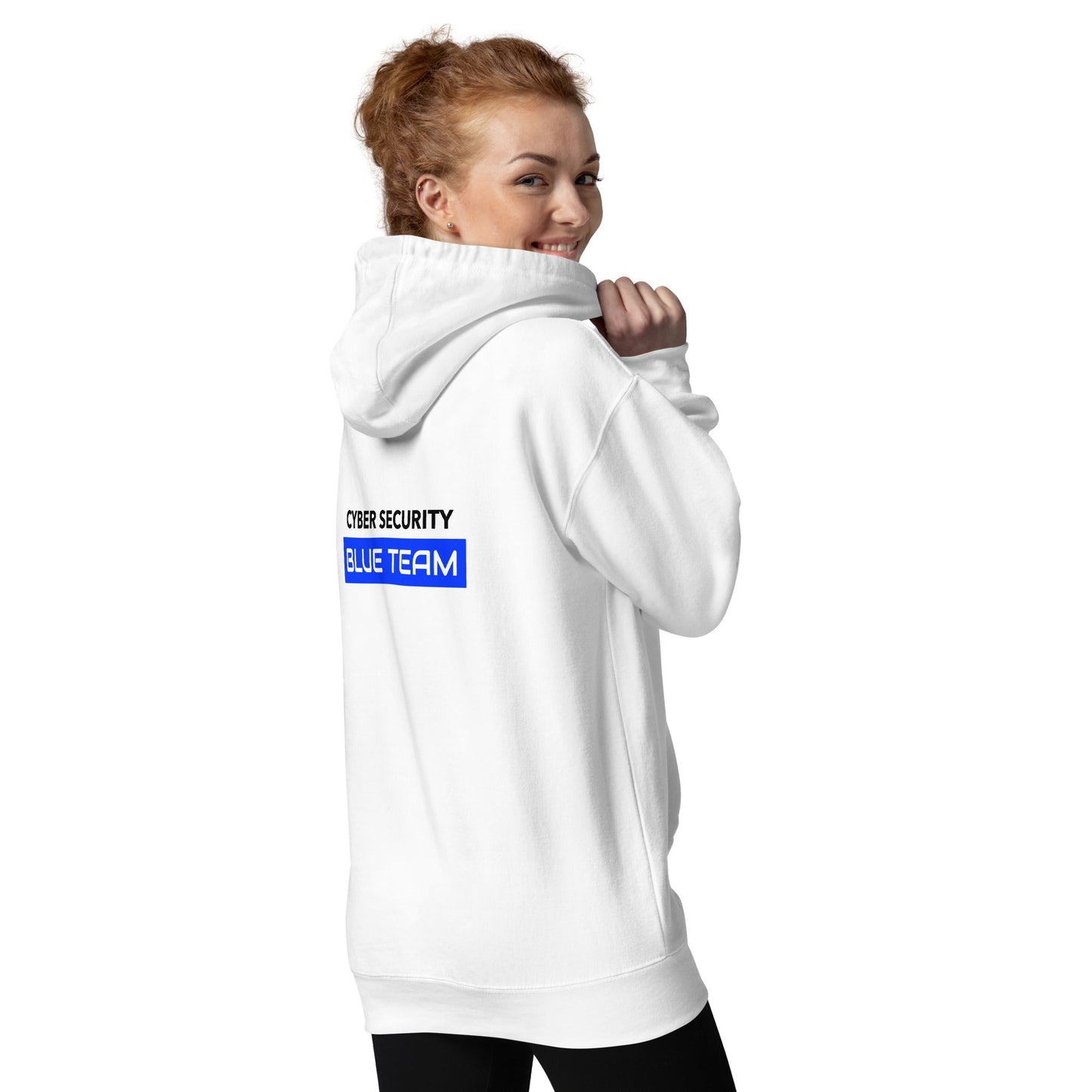 Cyber Security Blue Team V12 - Unisex Hoodie ( Back Print ) by DarkByteGear