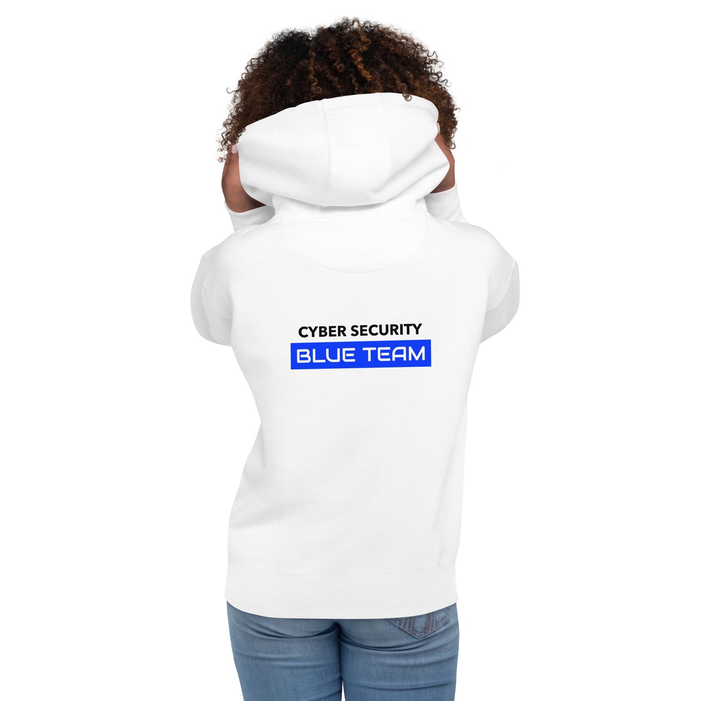 Cyber Security Blue Team V12 - Unisex Hoodie ( Back Print ) by DarkByteGear