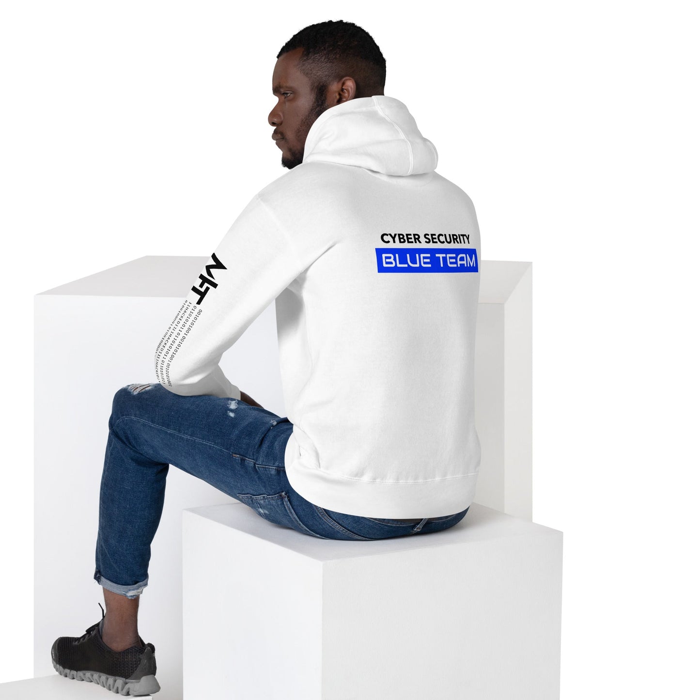 Cyber Security Blue Team V12 - Unisex Hoodie ( Back Print ) by DarkByteGear
