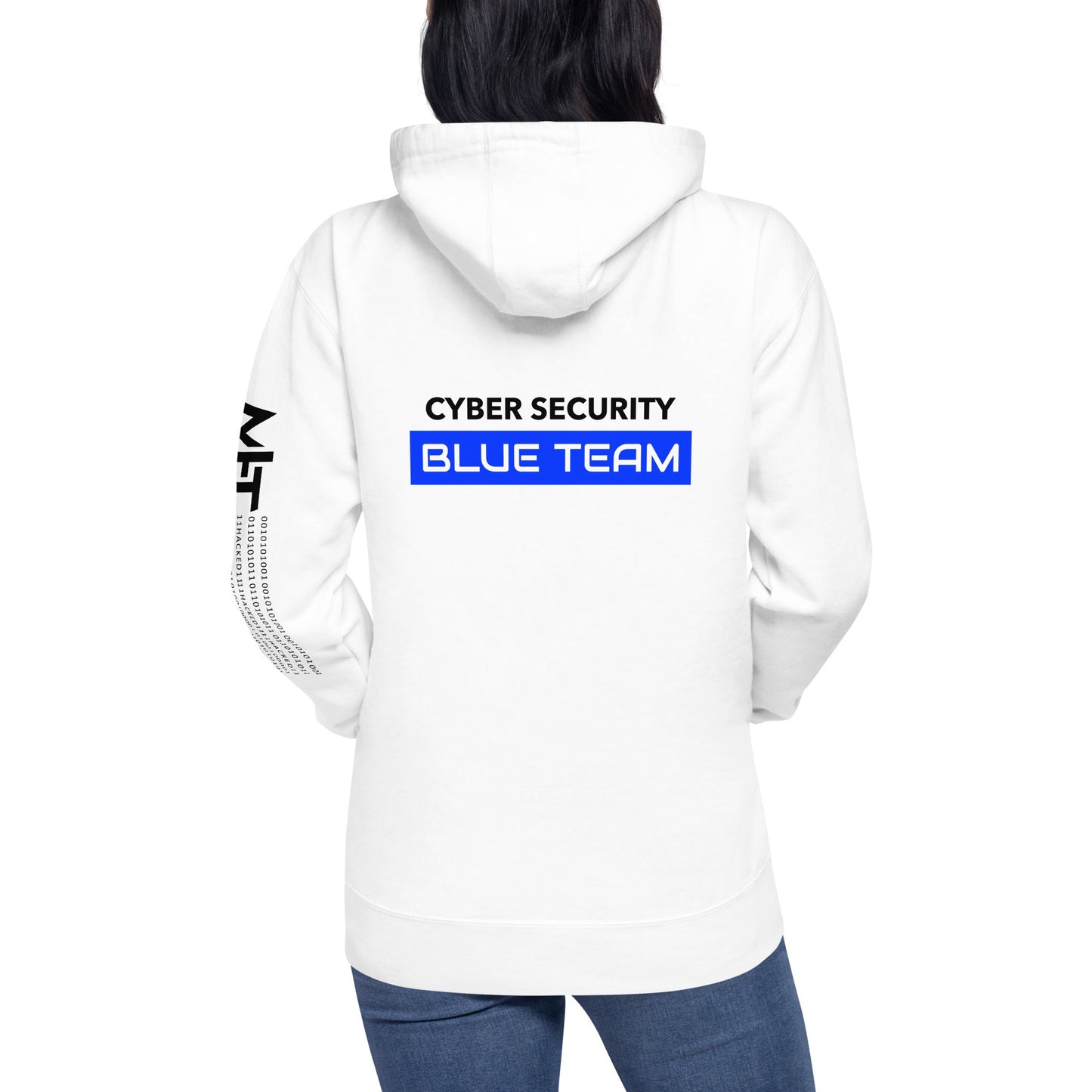 Cyber Security Blue Team V12 - Unisex Hoodie ( Back Print ) by DarkByteGear