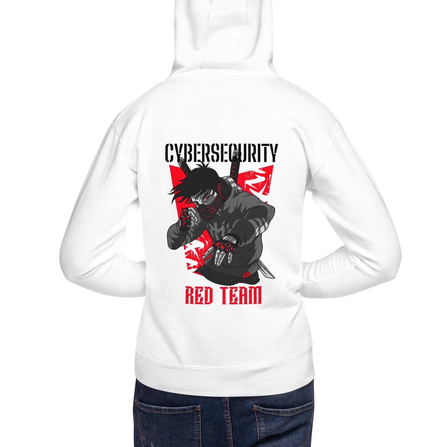 Cyber Security Red Team V3 - Unisex Hoodie ( Back Print ) by DarkByteGear