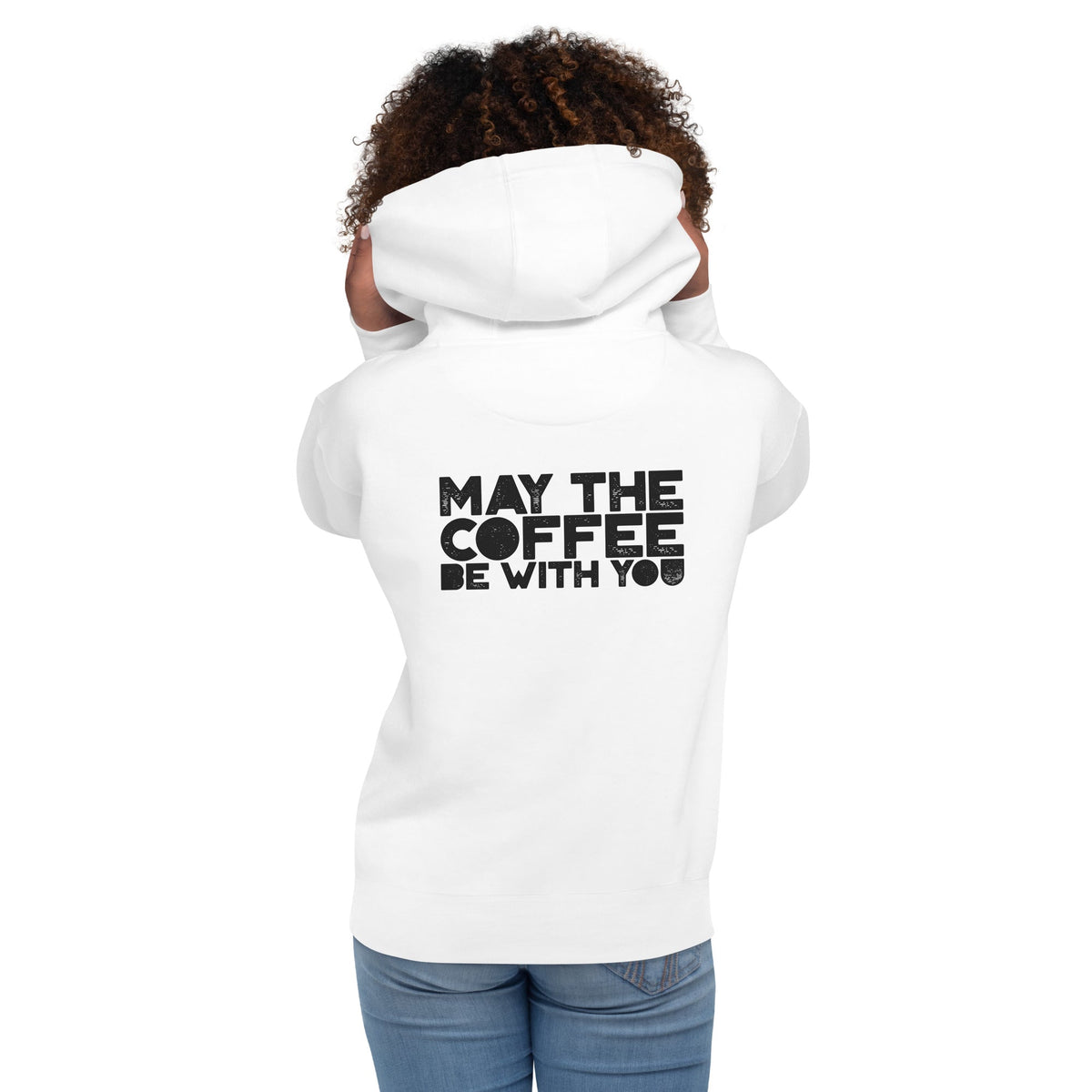 May the Coffee be with You - Unisex Hoodie ( Back Print ) by DarkByteGear