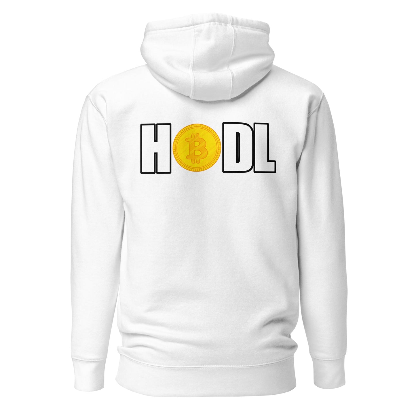Hodl is the way - Unisex Hoodie (back print) by DarkByteGear